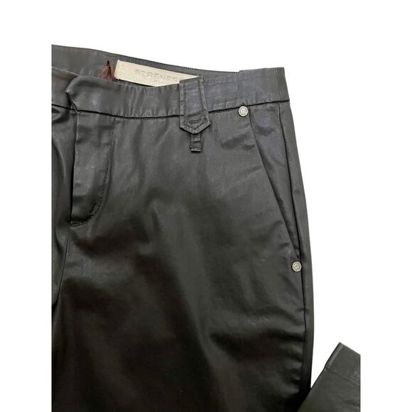 Strenesse Runway 2006 Waxed Cotton Twill Pants Brown Size 8 - Picture 9 of 12